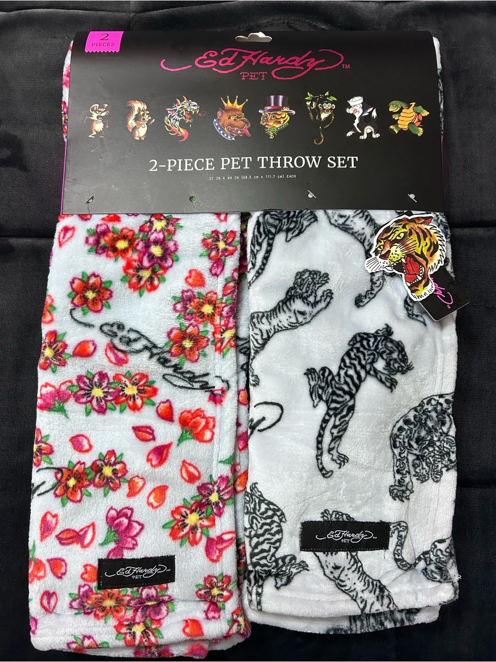 Ed Hardy Pet 2 piece Pet Throws